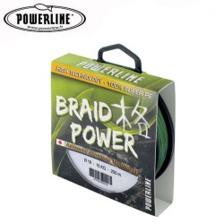 Tresse Powerline Braid Power 250m verte