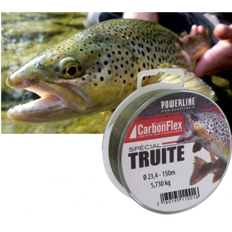 Fil Carbonflex Fluorocarbon Truite Powerline