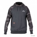 FOX RAGE SWEAT A CAPUCHE BLACK MARL/CAMO - TAILLE L