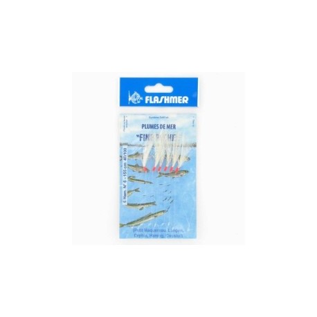 PLUME FINE PECHE 3 HAMECONS N°6